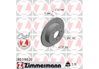 Brake Disc COAT Z 280.3180.20 Zimmermann