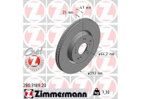 Brake Disc COAT Z 280.3189.20 Zimmermann