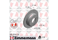 Brake Disc COAT Z 285.3514.20 Zimmermann