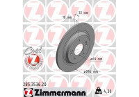Brake Disc COAT Z 285.3536.20 Zimmermann