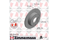 Brake Disc COAT Z 285.3540.20 Zimmermann