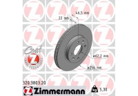 Brake Disc COAT Z 320.3803.20 Zimmermann