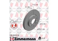 Brake Disc COAT Z 370.3072.20 Zimmermann