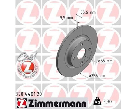 Brake Disc COAT Z 370.4401.20 Zimmermann