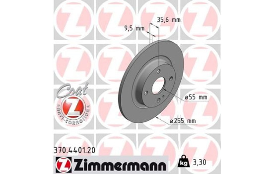 Brake Disc COAT Z 370.4401.20 Zimmermann