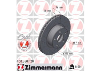 Brake Disc COAT Z 400.3607.20 Zimmermann