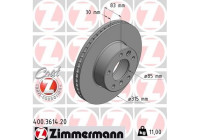 Brake Disc COAT Z 400.3614.20 Zimmermann