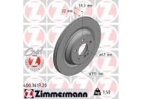 Brake Disc COAT Z 400.3617.20 Zimmermann