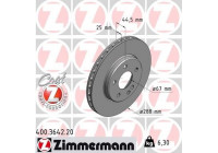 Brake Disc COAT Z 400.3642.20 Zimmermann