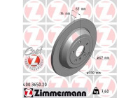 Brake Disc COAT Z 400.3650.20 Zimmermann