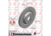 Brake Disc COAT Z 400.3666.20 Zimmermann