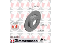 Brake Disc COAT Z 400.3680.20 Zimmermann