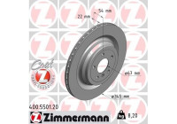 Brake Disc COAT Z 400.5501.20 Zimmermann