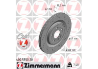 Brake disc COAT Z 400.5550.20 Zimmermann
