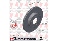 Brake disc COAT Z 400.5567.20 Zimmermann