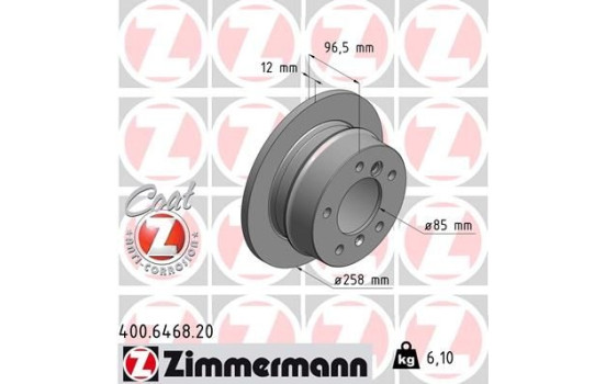 Brake Disc COAT Z 400.6468.20 Zimmermann