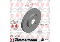 Brake Disc COAT Z 430.2615.20 Zimmermann