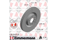 Brake Disc COAT Z 430.2620.20 Zimmermann