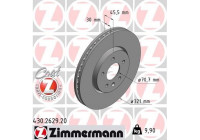 Brake Disc COAT Z 430.2629.20 Zimmermann