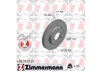 Brake Disc COAT Z 430.2637.20 Zimmermann