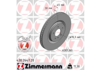 Brake Disc COAT Z 430.2647.20 Zimmermann