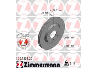 Brake Disc COAT Z 440.3105.20 Zimmermann