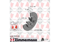 Brake disc COAT Z 440.3121.20 Zimmermann