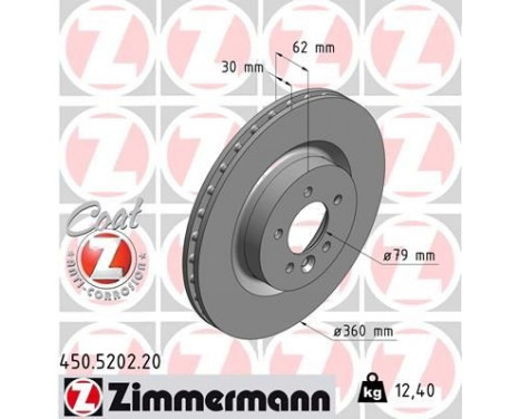 Brake Disc COAT Z 450.5202.20 Zimmermann