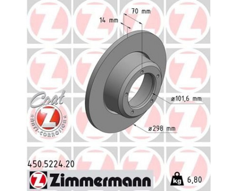Brake Disc COAT Z 450.5224.20 Zimmermann