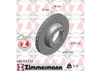 Brake Disc COAT Z 460.1567.20 Zimmermann