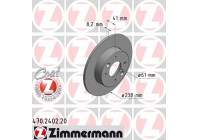 Brake Disc COAT Z 470.2402.20 Zimmermann