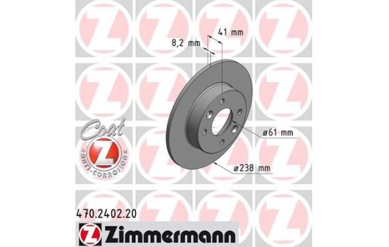 Brake Disc COAT Z 470.2402.20 Zimmermann