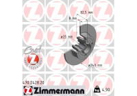 Brake disc COAT Z 470.2428.20 Zimmermann