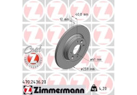 Brake Disc COAT Z 470.2436.20 Zimmermann