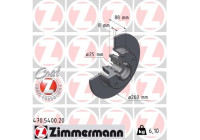 Brake disc COAT Z 470.5400.20 Zimmermann