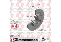 Brake disc COAT Z 470.5409.20 Zimmermann