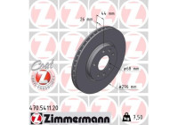 Brake disc COAT Z 470.5411.20 Zimmermann