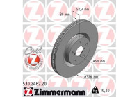 Brake Disc COAT Z 530.2462.20 Zimmermann
