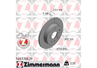 Brake Disc COAT Z 540.5306.20 Zimmermann