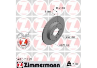 Brake Disc COAT Z 540.5313.20 Zimmermann
