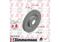 Brake Disc COAT Z 590.2810.20 Zimmermann