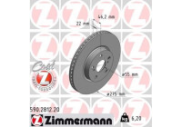 Brake Disc COAT Z 590.2812.20 Zimmermann