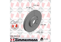 Brake Disc COAT Z 590.2822.20 Zimmermann
