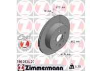 Brake Disc COAT Z 590.2824.20 Zimmermann
