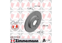 Brake Disc COAT Z 600.3213.20 Zimmermann