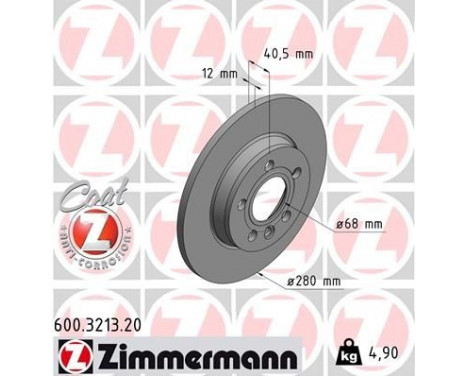 Brake Disc COAT Z 600.3213.20 Zimmermann