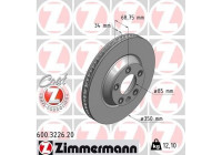 Brake Disc COAT Z 600.3226.20 Zimmermann