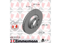 Brake Disc COAT Z 600.3227.20 Zimmermann