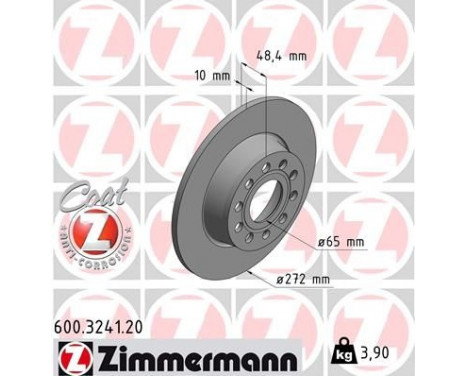 Brake Disc COAT Z 600.3241.20 Zimmermann