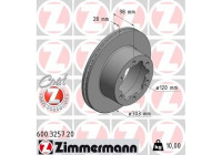 Brake Disc COAT Z 600.3257.20 Zimmermann